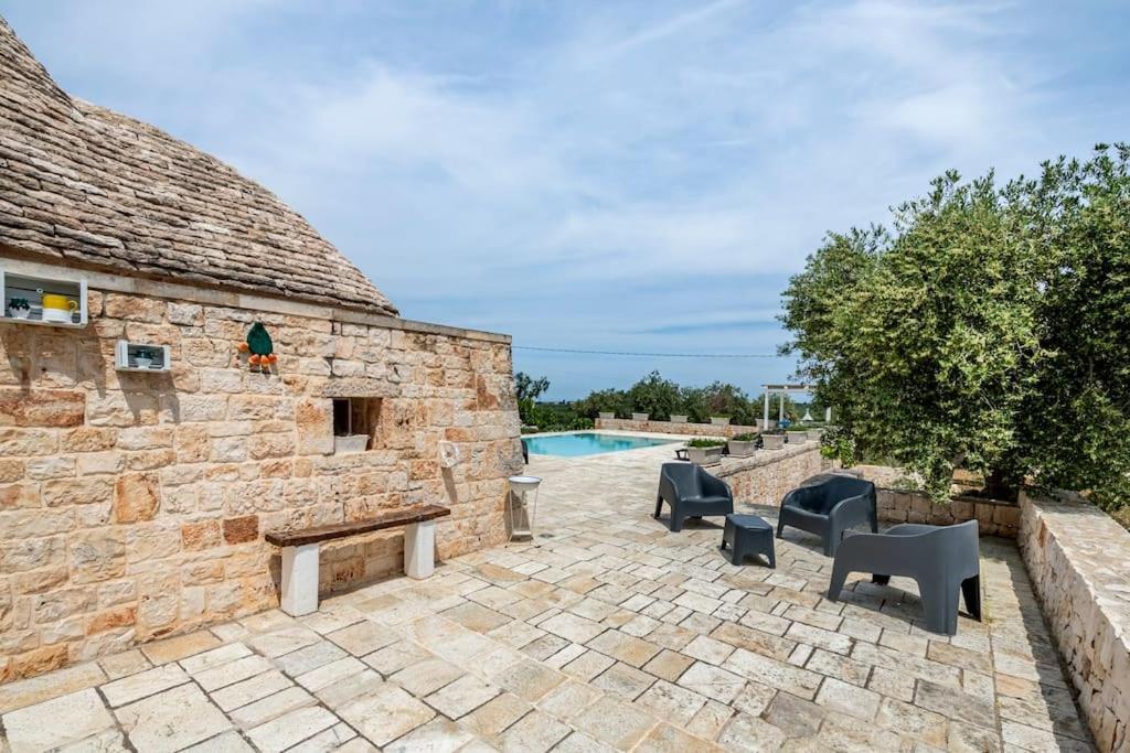 Вилла Trullo Oasi Santo Stefano - Private Pool Кастеллана-Гротте Экстерьер фото